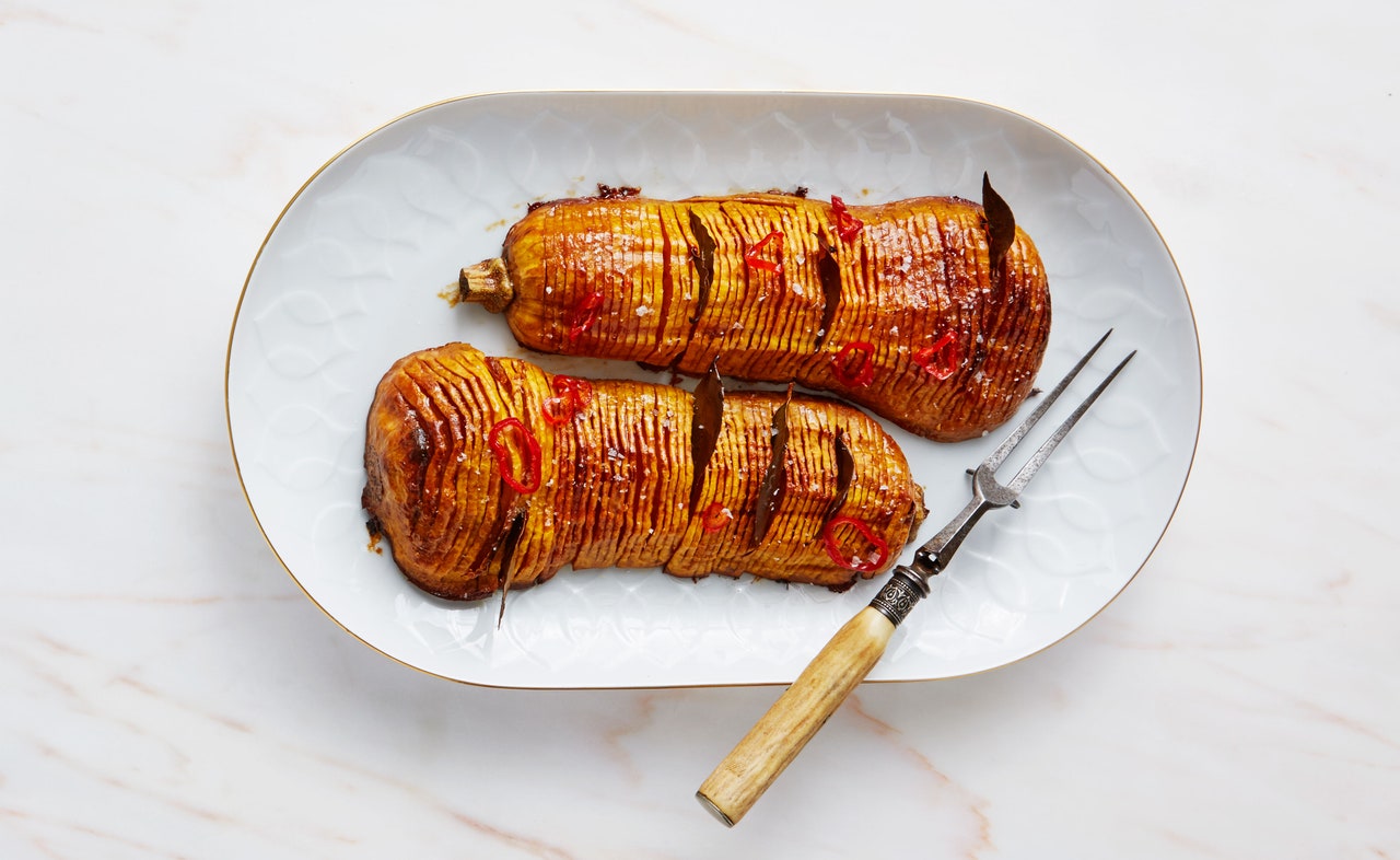 Hasselback Butternut Squash