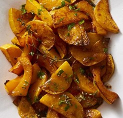 Spicy roast butternut squash with cider vinaigrette