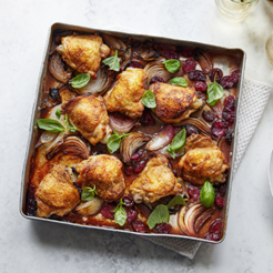 Chicken with cherries